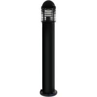 Show details for  Louvred Bollard, E27 (Lamp Not Included), Aluminium, Black, IP44