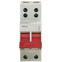 Show details for 100A Main Switch with Twin Terminals, 2 Pole, 400A, 16kA