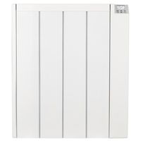 Show details for  1kW Ceramic Electric Panel Heater with 24/7 Timer, 500 x 110 x 580mm, LED, White, Lot 20 Compliant
