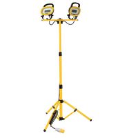 Show details for  2 x 18W Garrison LED Worklight with Tripod, 6500K, 3000lm, 110V, Yellow