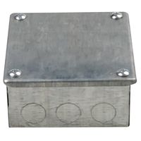 Show details for  Metal Adaptable Box with Knockouts (4" x 4" x 2")