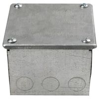 Show details for  Metal Adaptable Box with Knockouts (4" x 4" x 3")