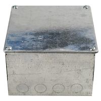 Show details for  Metal Adaptable Box with Knockouts (6" x 6" x 4")