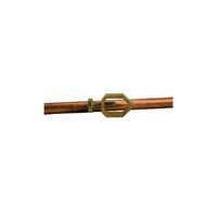 Show details for  Earth Rod & Clamp 3/8" x 4ft (9.5mm x 1200mm) - Copper & Brass