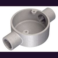 Show details for  2 Way Through Box, 20mm, Galvanised