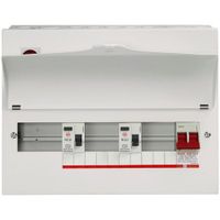 Show details for 100A Main Switch High Integrity Consumer Unit with RCD, 10 Way, Steel, IP2XC