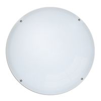 Show details for  12W Circular LED Ceiling/Wall Light, 4200K, 1200lm, IP65, White