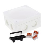 Show details for  COMBI 308 Junction Box with Terminal Block, 85mm x 85mm x 51mm, Polypropylene, IP66 / 67, White