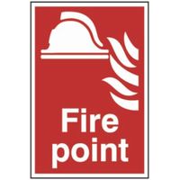 Show details for  Fire Point Label, PVC, 200mm x 300mm