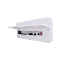 Show details for  100A Dual RCD Consumer Unit, 22 Modules, 16 Way, IP2XC, White