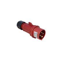 Show details for  16A Industrial Plug, 415V, 3P+E, IP44, Red