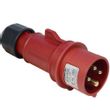 Show details for  16A Industrial Plug, 415V, 3P+E, IP44, Red