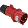 Show details for  32A Industrial Plug, 415V, 3P+N+E, IP44, Red