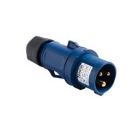 Show details for  16A Industrial Connector, 240V, 2P+E, IP44, Blue