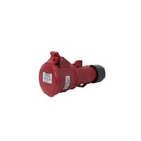 Show details for  16A Industrial Connector, 415V, 3P+E, IP44, Red