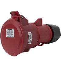 Show details for  32A Industrial Connector, 415V, 3P+N+E, IP44, Red
