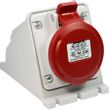Show details for  16A Industrial Surface Socket, 415V, 3P+E, IP44, Red
