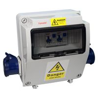 Show details for  17th Edition 2 x 16a 2P+E socket 2 x 16a RCBO DP 30ma 2 x MID Approved meter