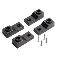 Show details for  Wall Fixing brackets, BRES Enclosures, Black [Pack of 4]