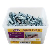 Show details for  Combi Tub with Plasterboard Fixings + Screws, 4.2mm x 35mm [Qty 150]