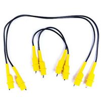 Show details for  Jump Leads with Crocodile Clips, 170mm/450mm, Yellow