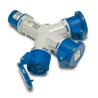 Show details for  IP44 3 Way Splitter, 32A, 2P+E, 240V, Blue