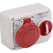 Show details for  16A Horizontal Switched Interlocked Socket, 415V, 3P+N+E, IP67, Red