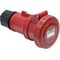 Show details for  32A Industrial Connector, 415V, 3P+N+E, IP67, Red
