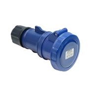 Show details for  32A Industrial Connector, 240V, 2P+E, IP67, Blue
