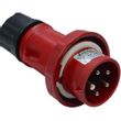 Show details for  16A Industrial Plug, 415V, 3P+N+E, IP67, Red