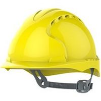 Show details for  Safety Helmet with Slip Ratchet, Yellow, Vented, EVO®2 Series