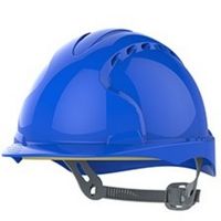 Show details for  Safety Helmet with Slip Ratchet, Blue, Vented, EVO®2 Series