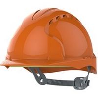 Show details for  Safety Helmet with Slip Ratchet, Orange, Vented, EVO®2 Series