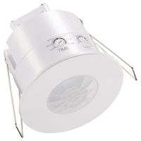Show details for  Recessed Low Profile Flush PIR Sensor with Manual Override, 360°, 6m, White, IP20