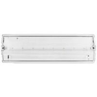 Show details for  3W Emergency LED Maintained Bulkhead, 5500K, 120lm, White, IP65