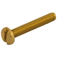 Show details for  Panhead Machine Screw, M4 x 10mm, Brass [Pack of 100]