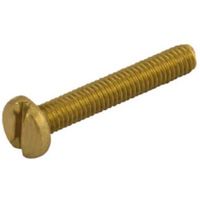 Show details for  Panhead Machine Screw, M4 x 35mm, Brass [Pack of 100]