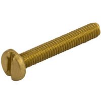 Show details for  Slotted Panhead Machine Screw, M4 x 8mm, Brass [Pack of 100]