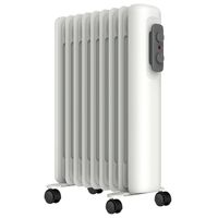 Show details for  2kW Electric Oil Filled Radiator with Adjustable Thermostat, 440 x 245 x 600mm, White