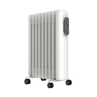 Show details for  2kW Electric Oil Filled Radiator with Adjustable Thermostat, 415 x 245 x 608mm, White