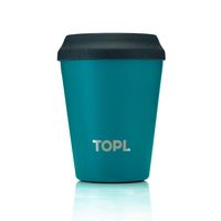 Show details for  Stainless Steel Vacuum Insulated Cup with Smart Lid, 8oz, Teal Green