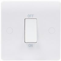 Show details for 45A Double Pole Switch, 2 Gang, White, Median Range