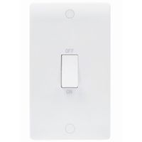 Show details for 45A Double Pole Switch, White, Median Range