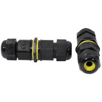 Show details for  16A 3 Pole Straight Connector - IP68 - 4-8mm, 8-12mm, 10-14mm - Black