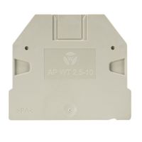 Show details for  DIN Rail Terminal End Plate, 2mm, Grey