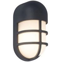 Show details for  14.5W LED Wall Light, 1100lm, Dark Grey, IP54, Bullo Range