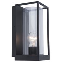 Show details for  Flair Wall Light, 40W, E27 (Lamp Not Included), Matt Black, IP44