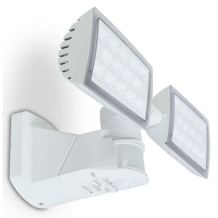 Lutec led security pir best sale floodlight with wireless cctv