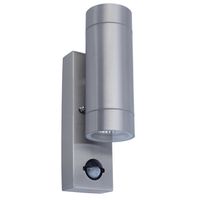 Show details for  Rado PIR Wall Light, GU10 (Lamp Not Included), Stainless Steel