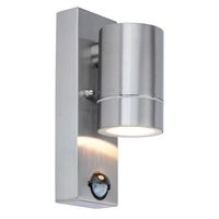 Show details for  Rado PIR Wall Light, GU10 (Lamp Not Included), Stainless Steel